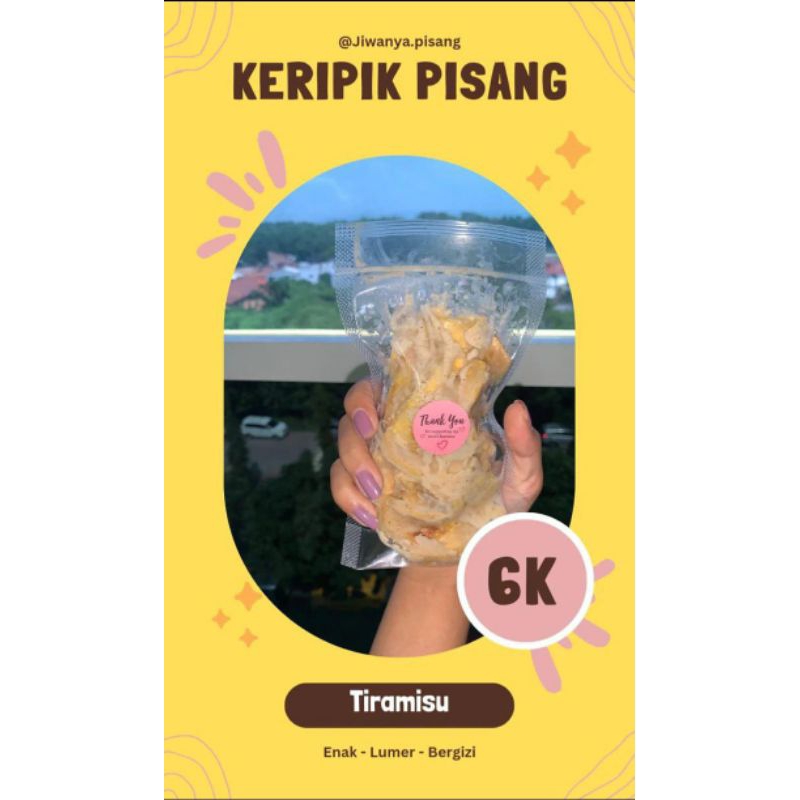 

Keripik pisang rasa Tiramisu