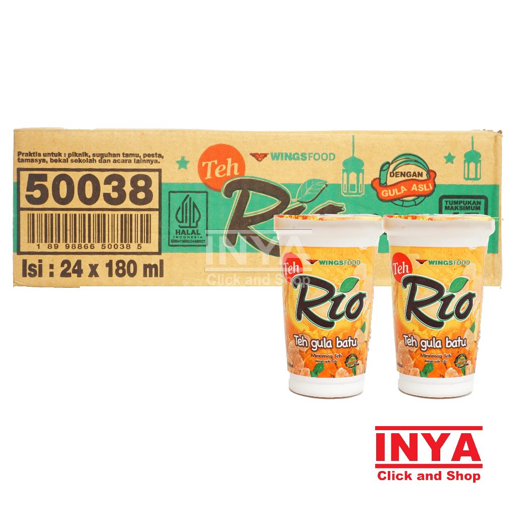 

Teh Rio Gula Batu 24x180ml BOX - Minuman Teh - Soft drink