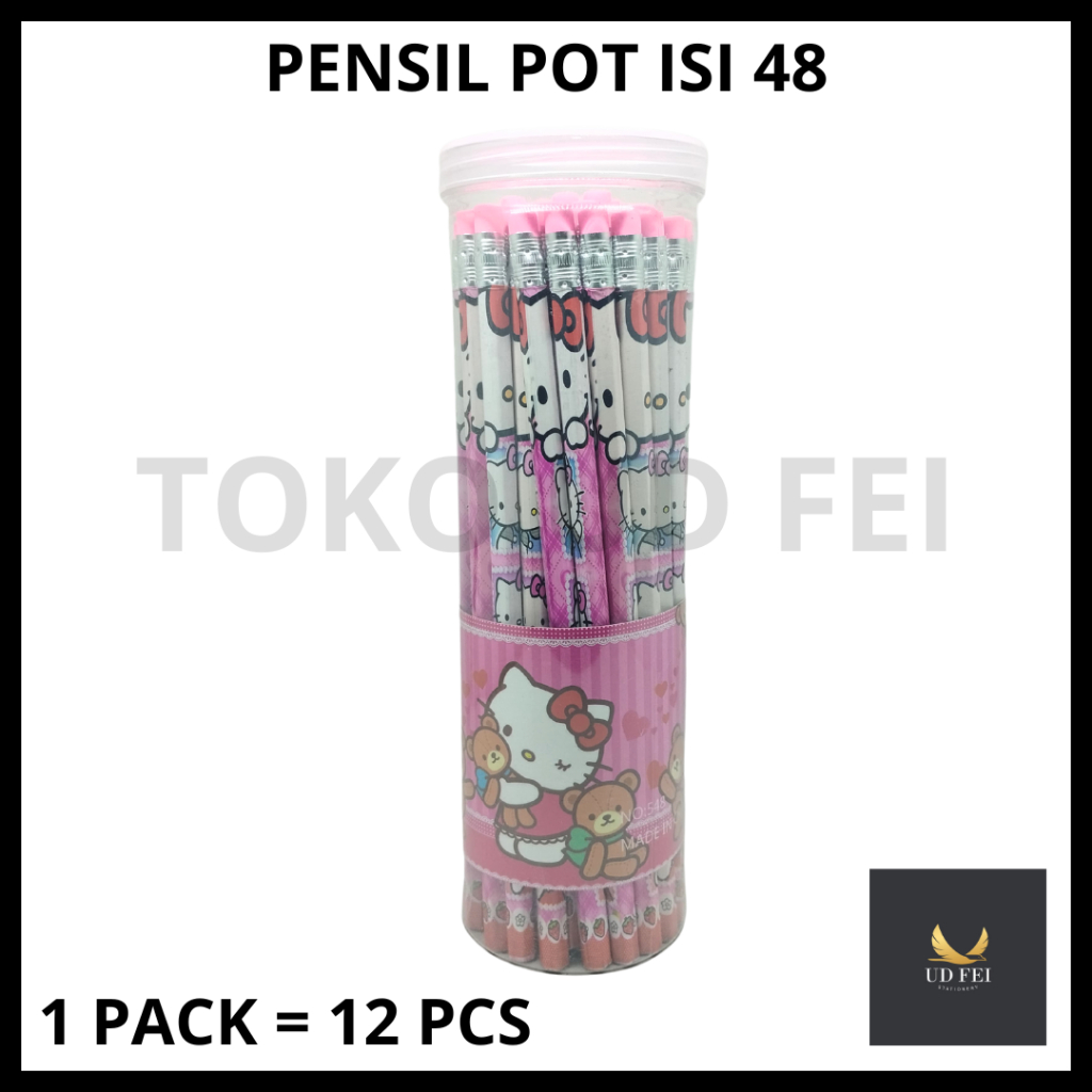 

(1 PACK=ISI 48 PCS) PENSIL POT ISI48/Pensil Pot Fancy/Pensil Tabung Fancy