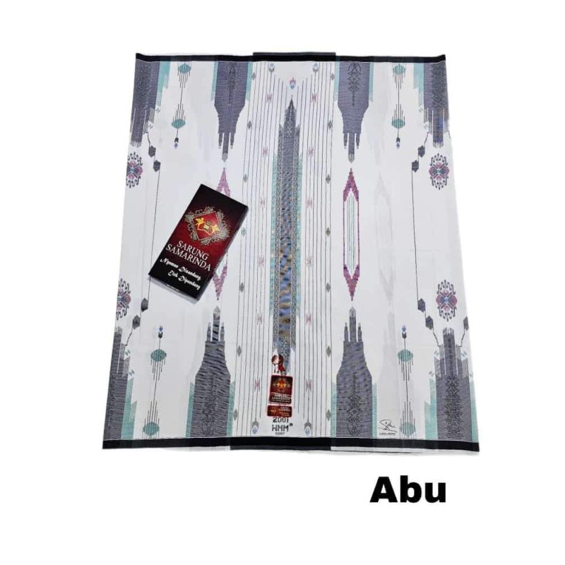 Aulia - Sarung HMM Putih Motif//Sarung HMM Motif Salur