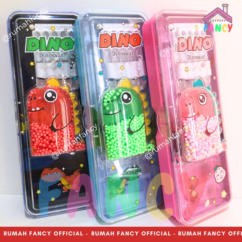 

Tempat Pensil / Kotak Pensil Motif DINO CUTE 35309 IMPORT XIAO LING JING + Mainan Gabus Styrofoam Manik Anak PREMIUM