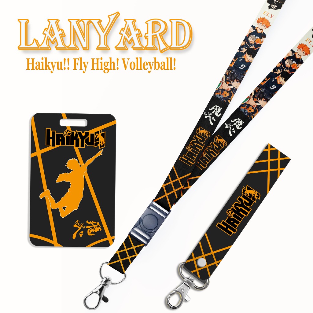

STRAP LANYARD CARD HOLDER Anime Haikyu Gantungan Kunci, Handphone, ID Card