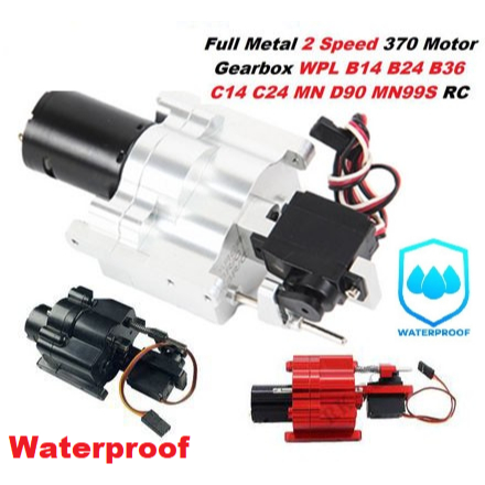 Upgrade Metal Gearbox 2 Speed Mn Wpl with 370 Strong Magnet Motor WPL B14 B24 B36 C14 C24 MN D90