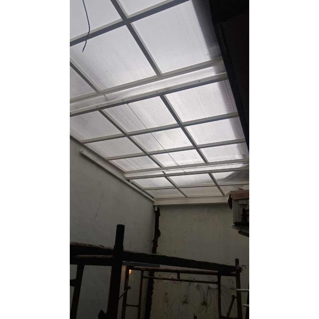 kanopi polycarbonate transparan sliding