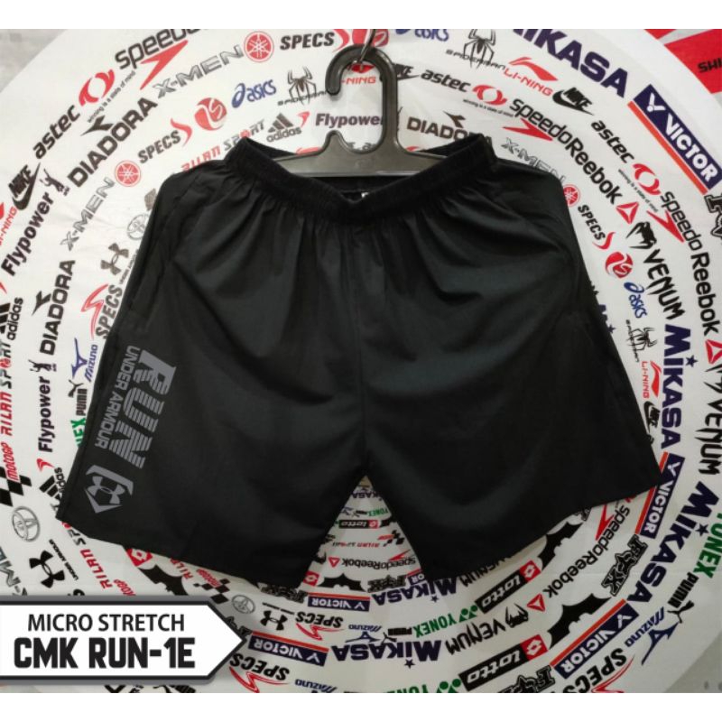 Celana pendek parasut premium bawahan olahraga pria training parasut semi elastis celana pendek