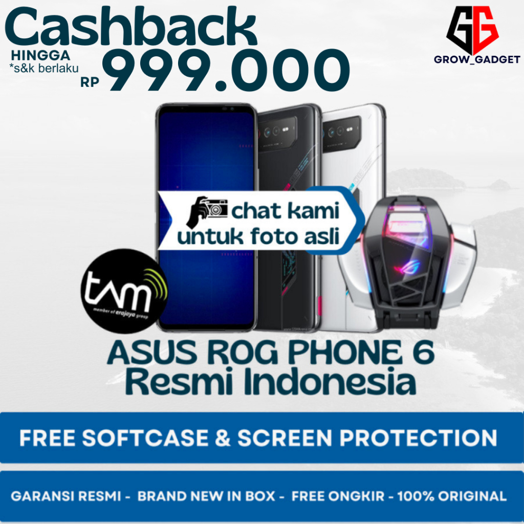 TAM ASUS ROG PHONE 6 PRO 18/512GB 12/256GB 8/256GB GARANSI RESMI