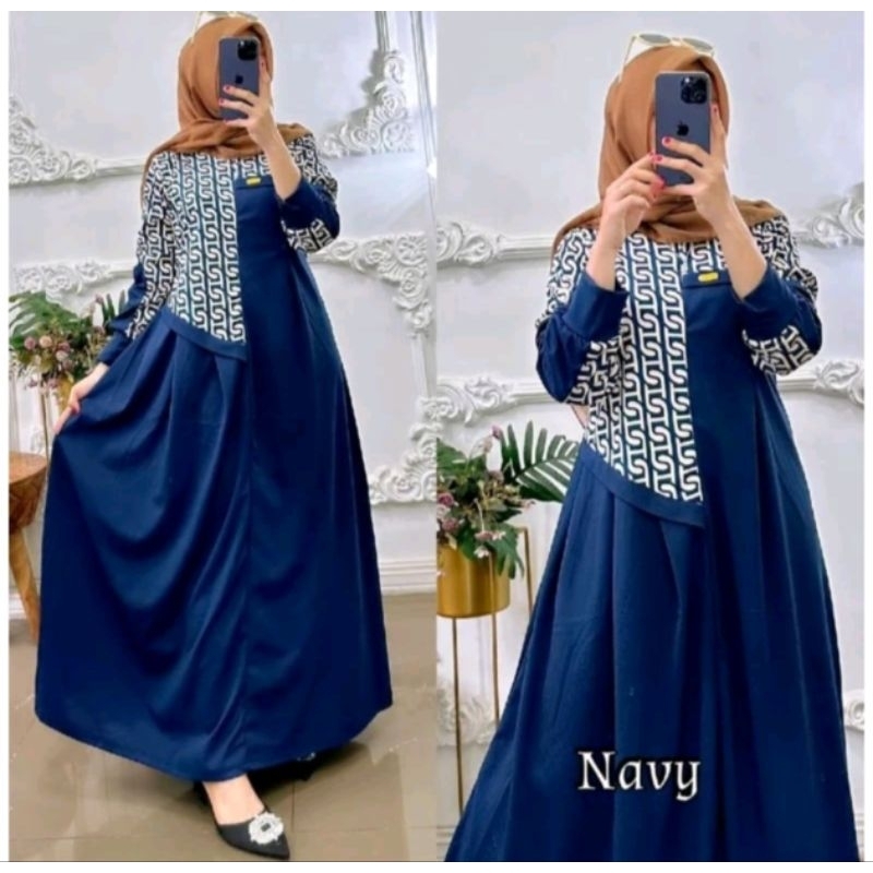 Devstore Grosir Kediri gamis voxy payung kombinasi Ld 110 #gamisvoxy #gamismurah #gamisvoxypremium