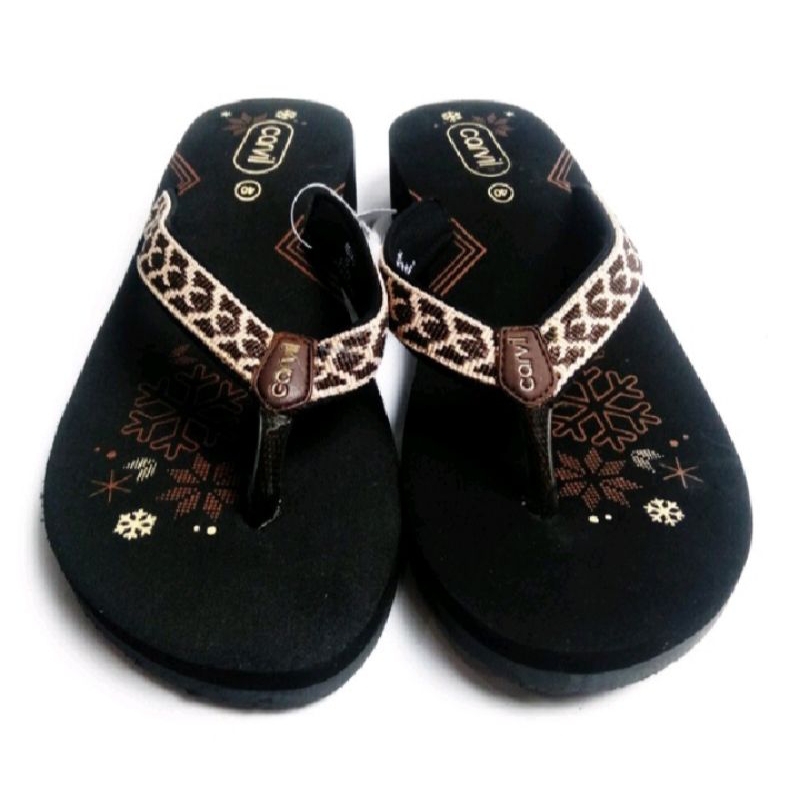 Sandal Wedges Wanita Dewasa Carvil Della L Sponge