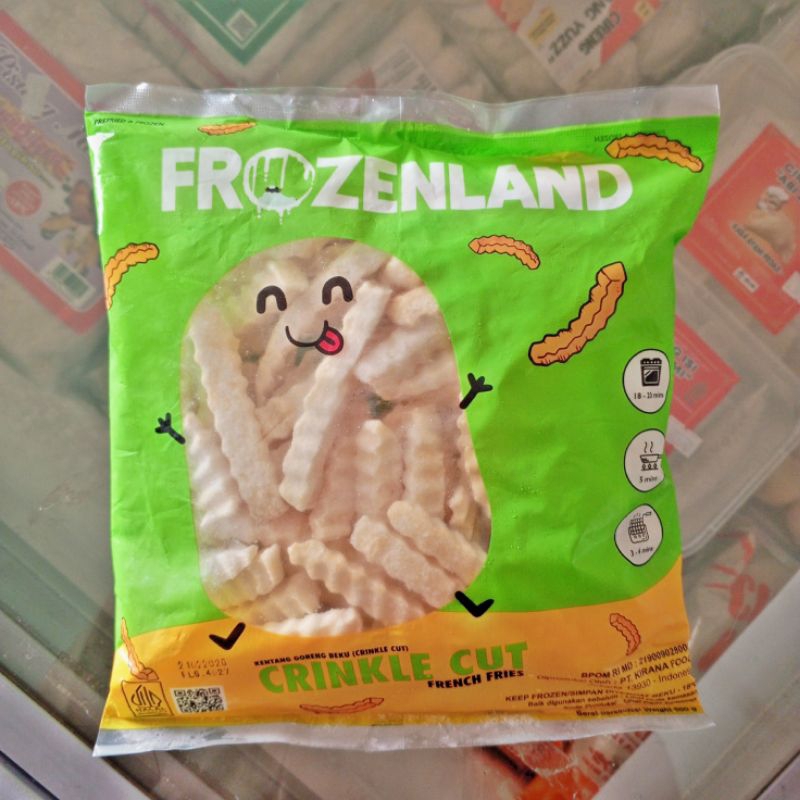 

FL Crincle Cut 500gr / Kentang Gerigi / Kentang Crinkle / French Fries / Crincle Cut