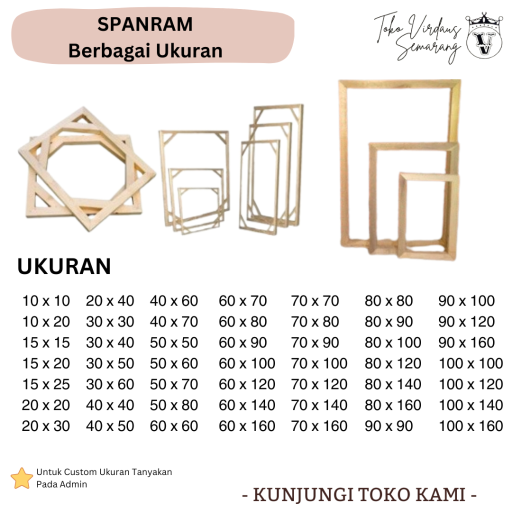 

SPANRAM Kayu dengan Berbagai Ukuran Kualitas Terjamin Bagus dan Termurah - PART III