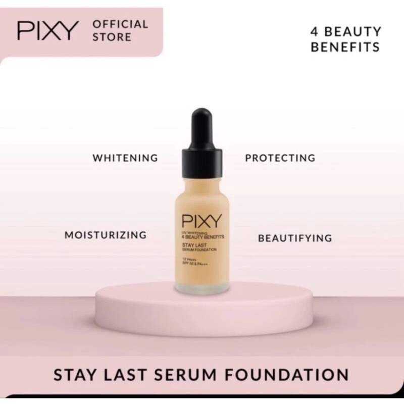 PIXY stay last serum foundation