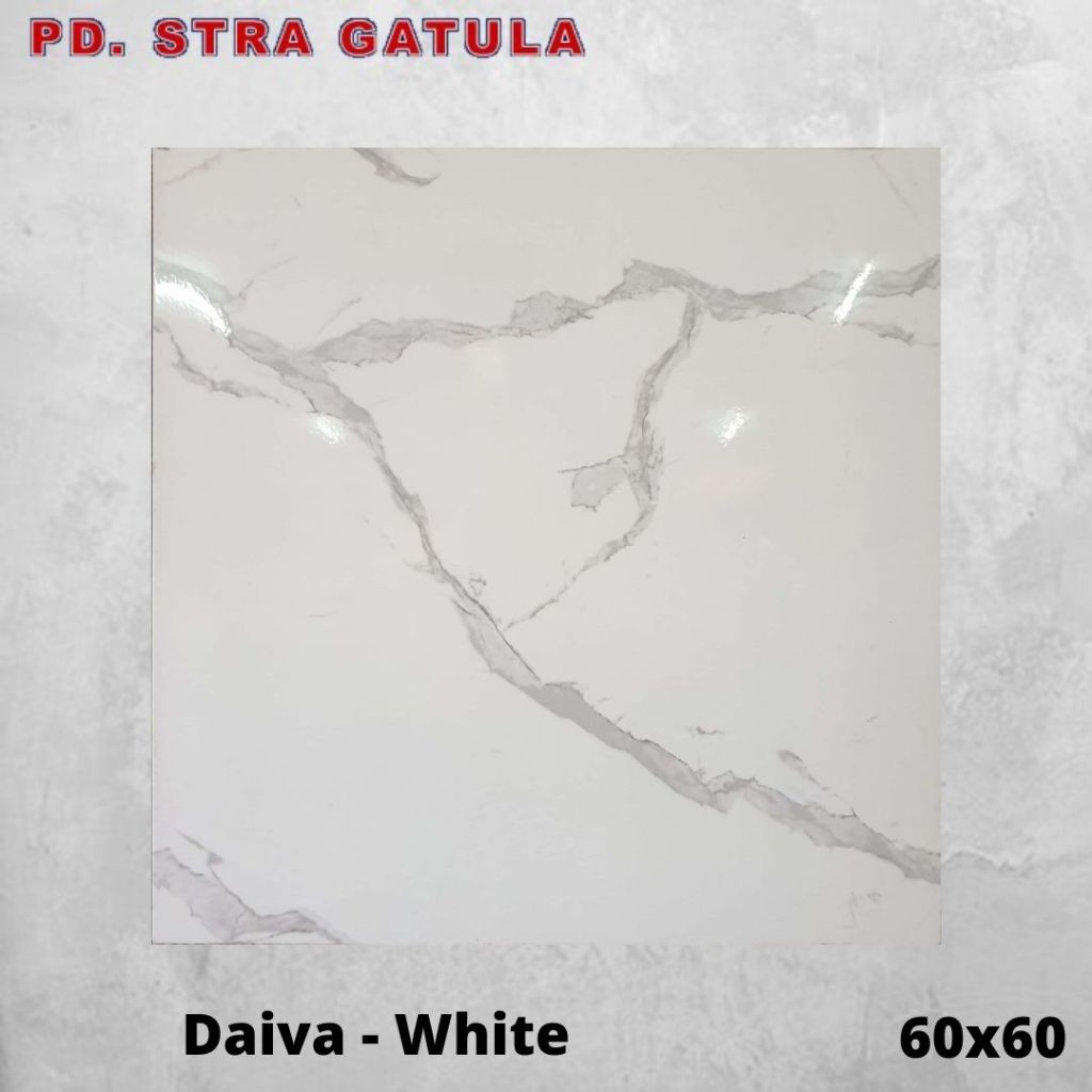 (invoice) SEMI GRANIT 60x60 Daiva White - Keramik Lantai - Keramik 60cm