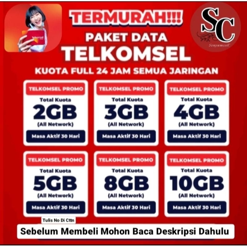 Paket Kuota Telkomsel 1gb 2gb 4gb 5gb 10gb 15gb  Flash 24 jam Internet Termurah