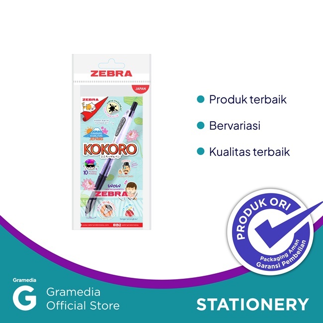 

Gramedia Daan Mogot-Zebra Kokoro 0.5 Set 12 Black Ink