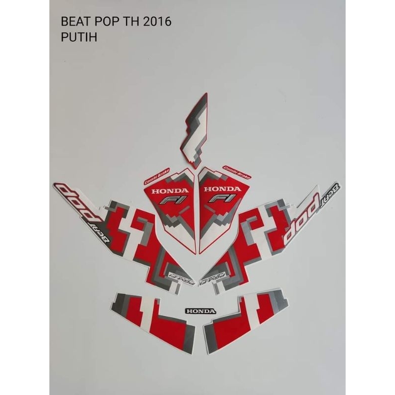 STRIPING STICKER LIS DECAL STANDAR ORI BEAT POP 2016