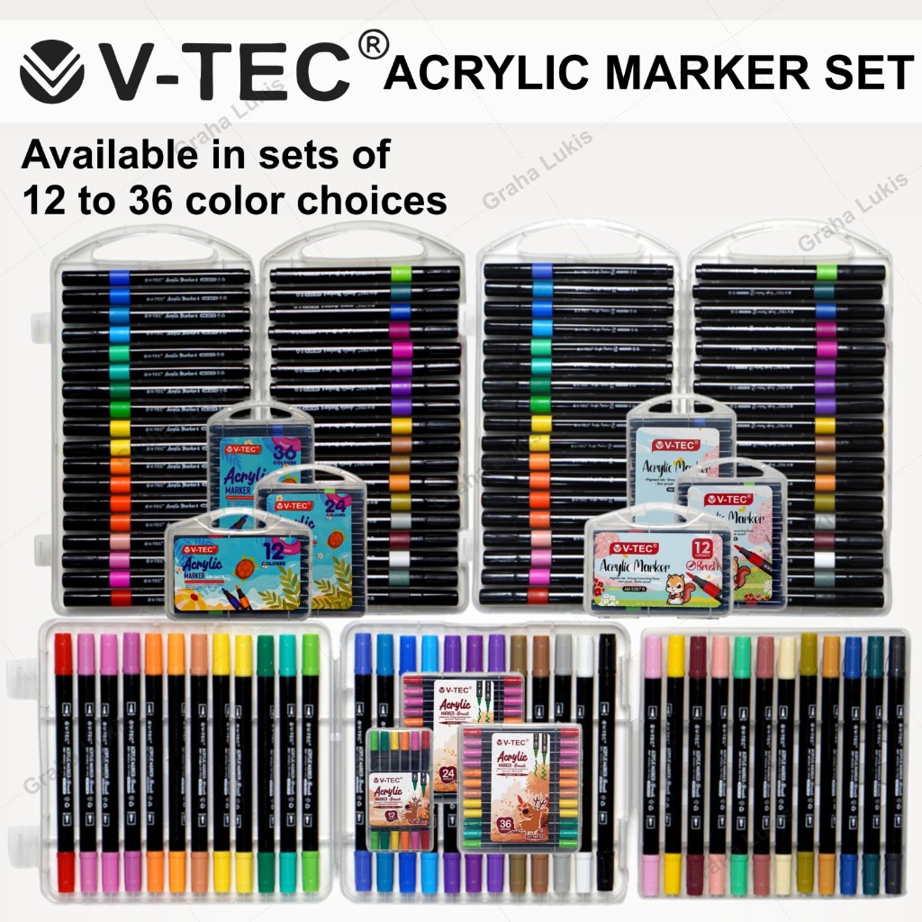 

HJK V-TEC MARKER ACRYLIC SET 36