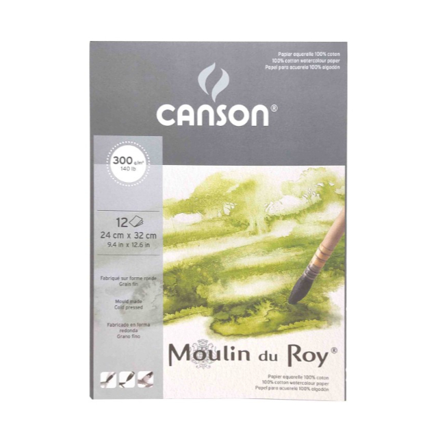 

Canson Moulin Du Roy 300g Cold Pressed #907 - Kertas Gambar Watercolor