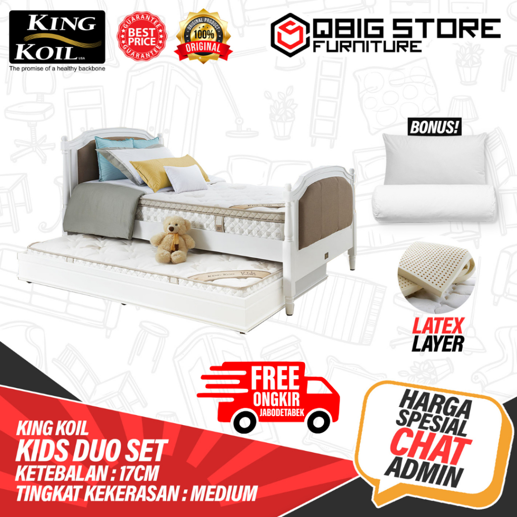 Kasur Springbed King Koil Kids Duo Spring bed matras