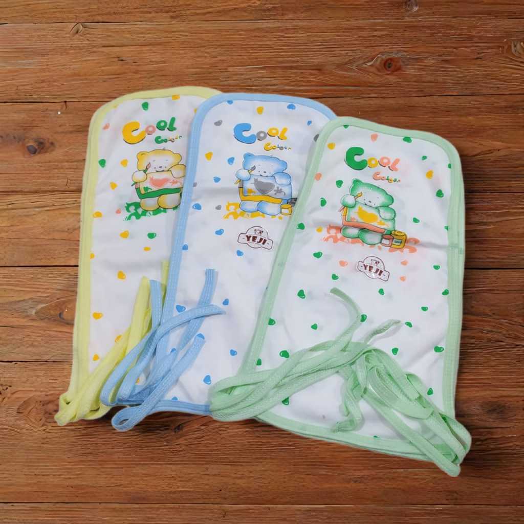 12 Pcs / 1 Lusin Popok Bayi Kain Tali Motif ABC Baru Lahir Newborn