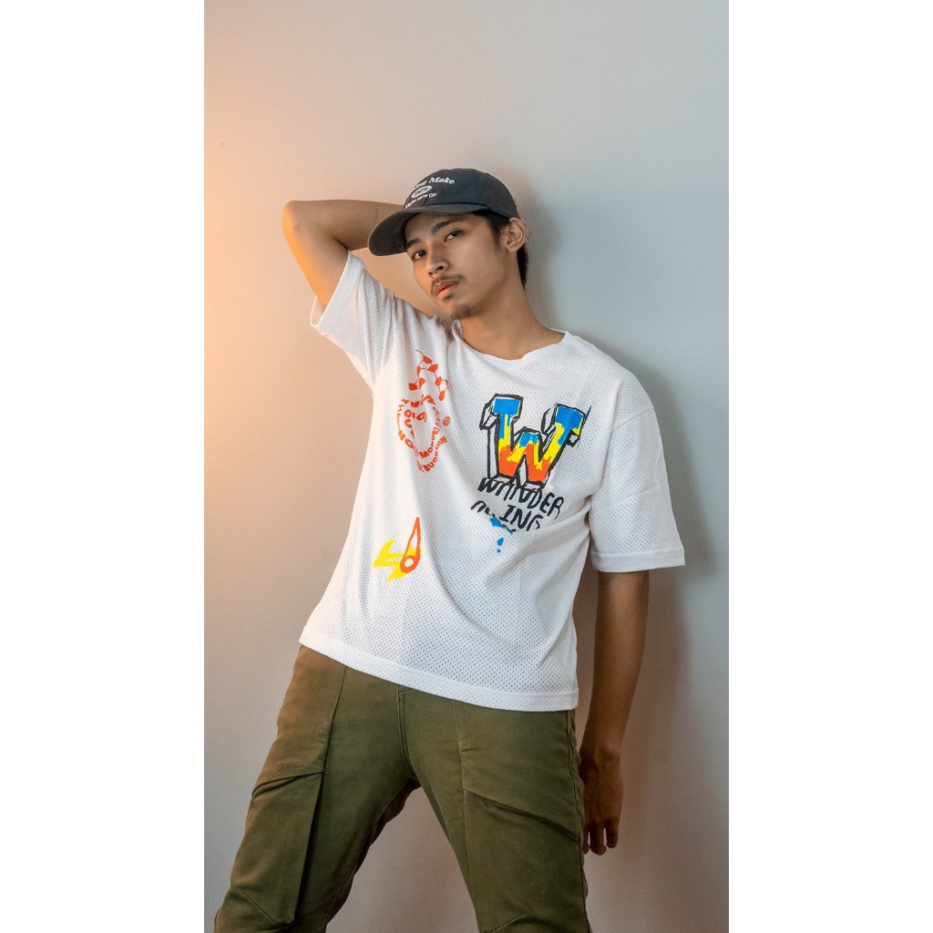 Kaos Oversize Pria/Wanita motif - tulisan