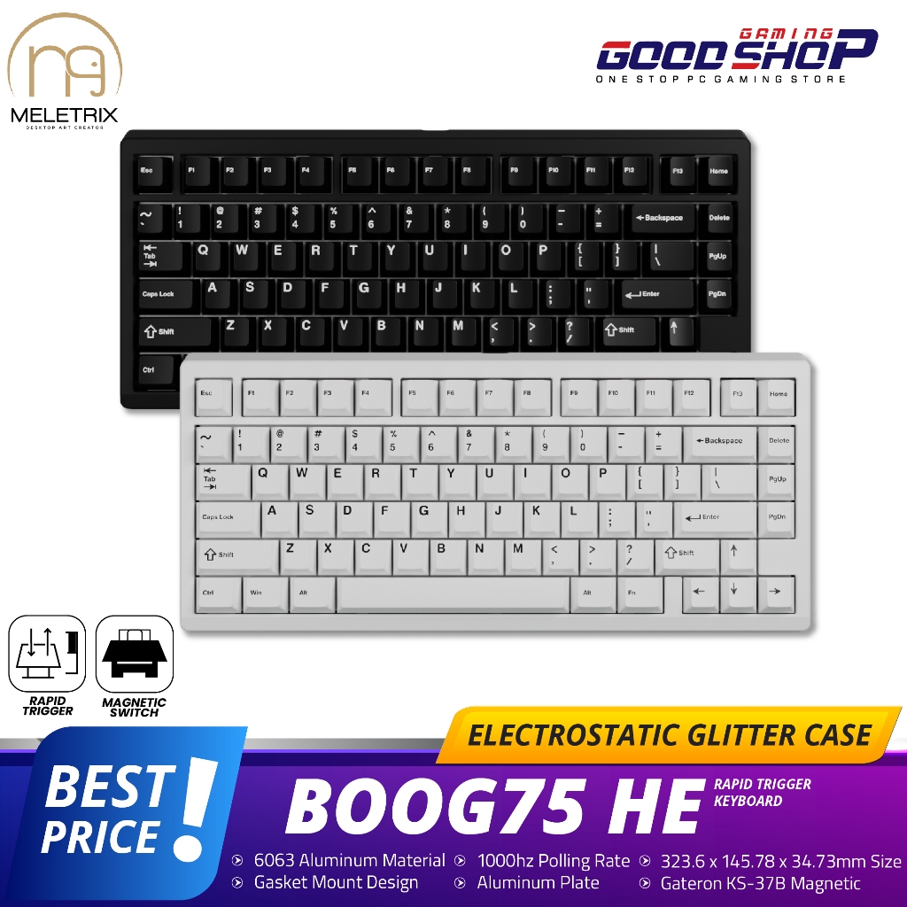 Meletrix BOOG75 Prebuilt Rapid Trigger Mechanical Keyboard