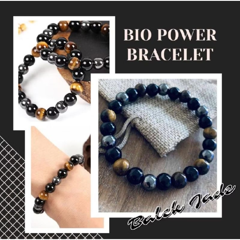 GELANG KESEHATAN BIO POWER BLACK JADE ORI KOREA