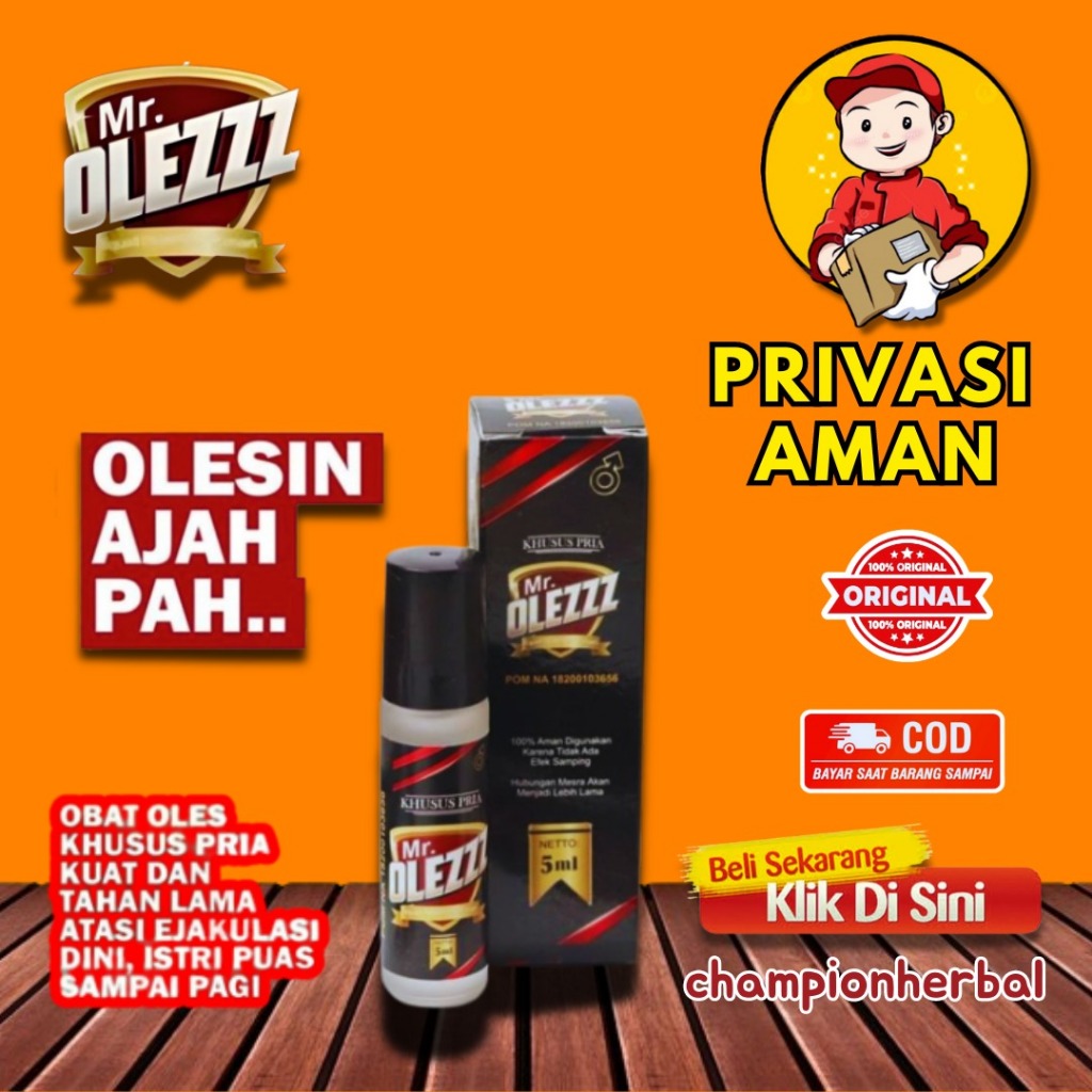 Obat Oles Pria BPOM - Mr. OLEZZ - Obat Oles Tahan Lama