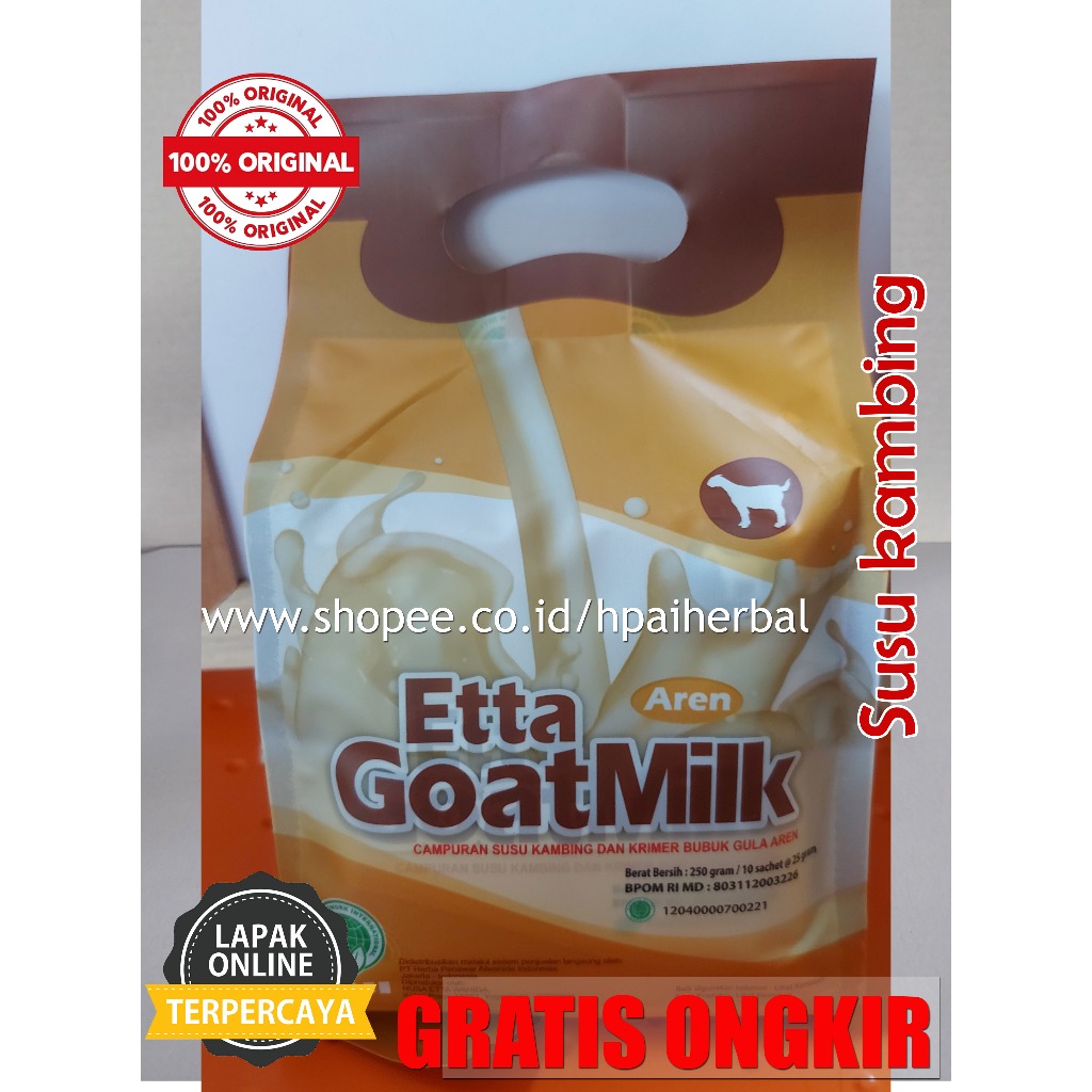 

Susu Kambing Gula Aren HNI / Ettagoat Gula Aren /EGM Gula Aren