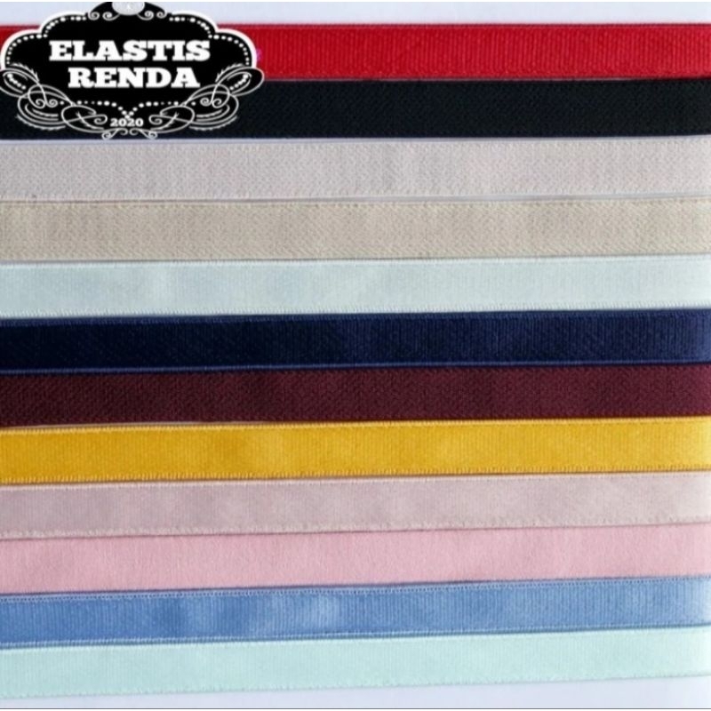 (Harga Per Meter) Tali Bra Warna - Warni Lebar 1cm