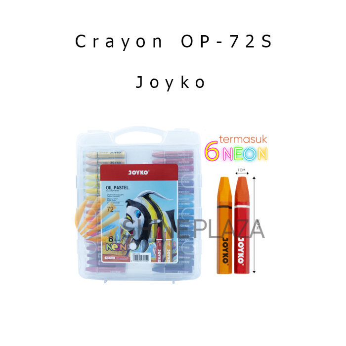 

Crayon Joyko Titi 72 Warna OP-72S - Oil Pastel Color Krayon Joyko