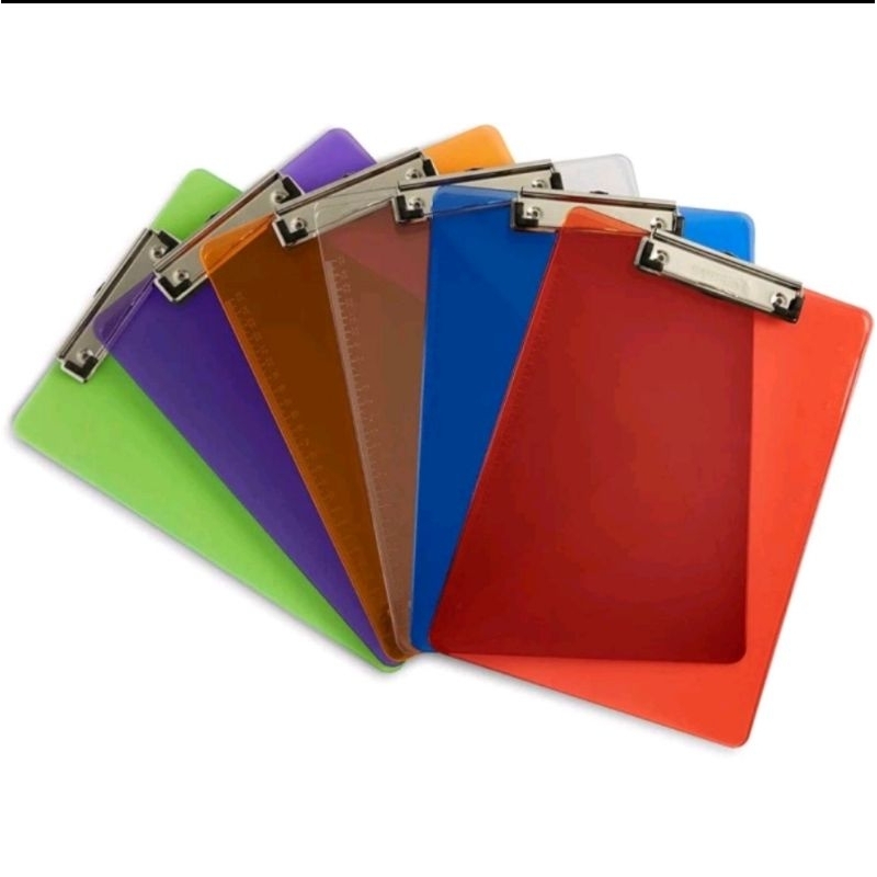 Clipboard Plastik Bening / Papan ujian Transparan Folio