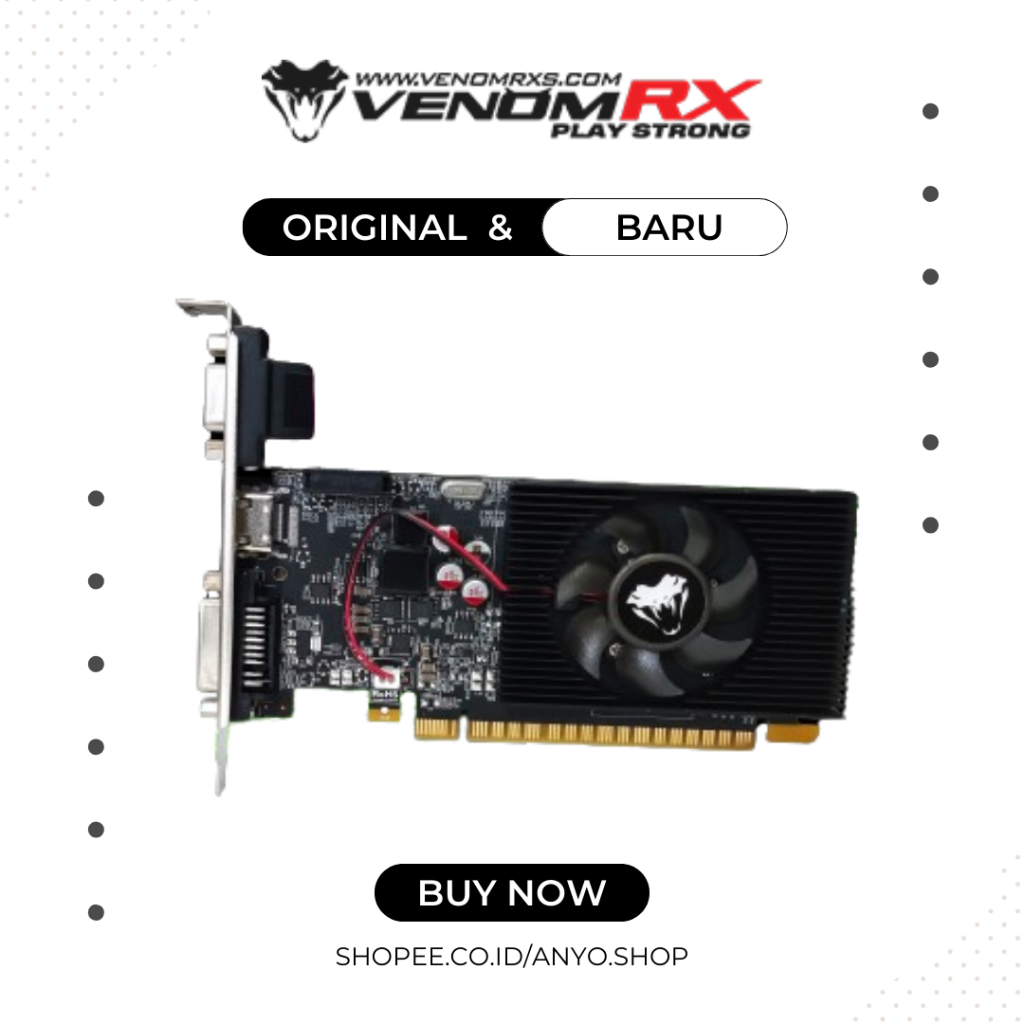 VENOMRX VGA Nvidia GT 610 1GB DDR3 / VGA Nvidia Murah Venom GT 610 1GB DDR3