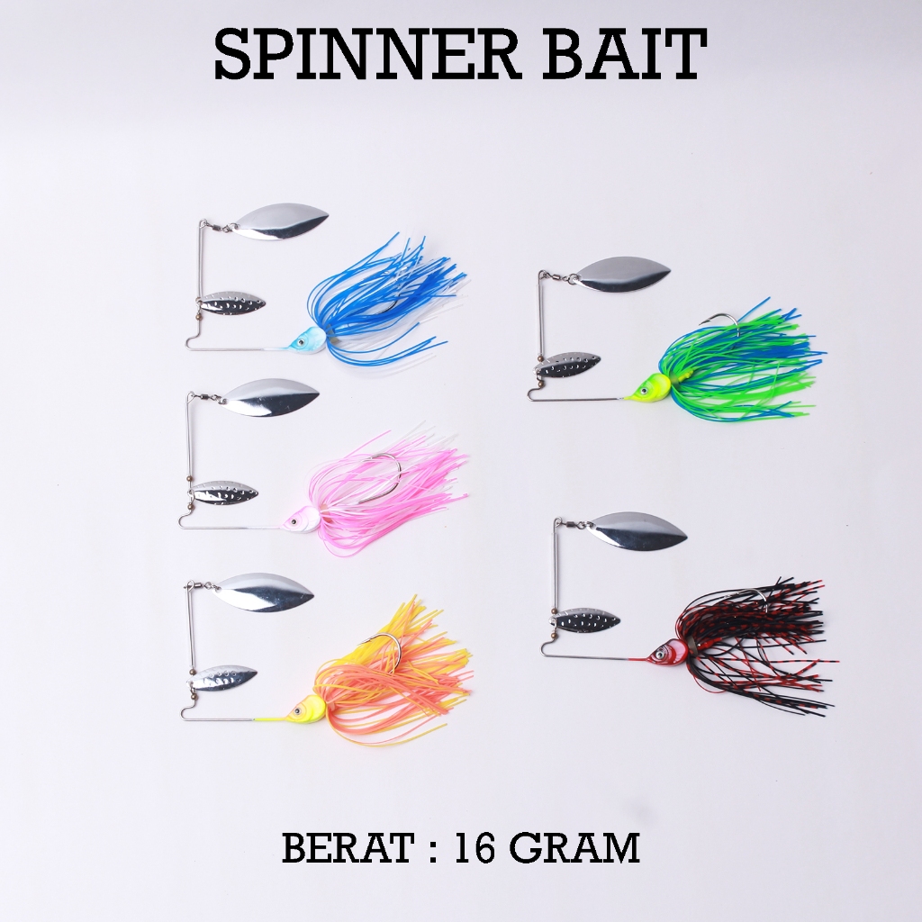 Spinner Bait 16gr - Umpan Casting Toman & Gabus, Lure V-Spinner