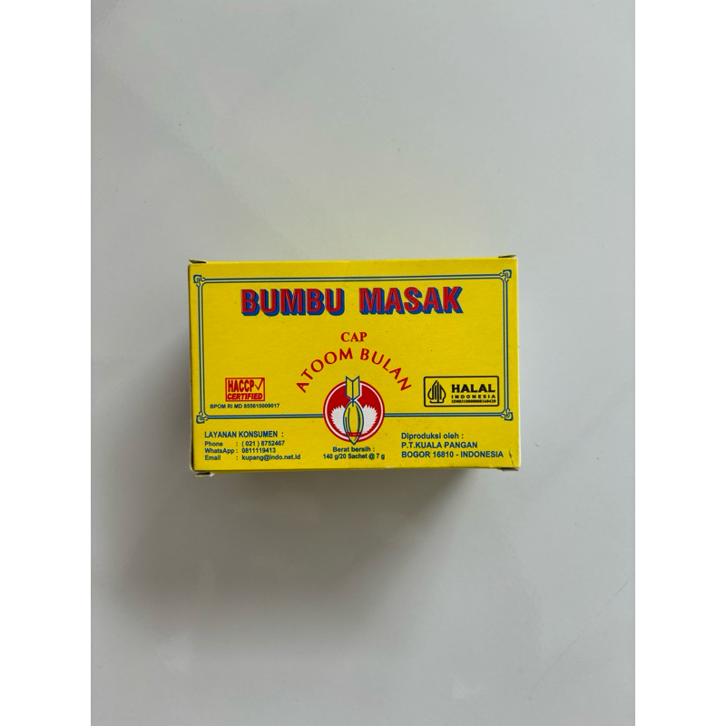 

Bumbu Atom Bulan 1 box @20pcs 7g