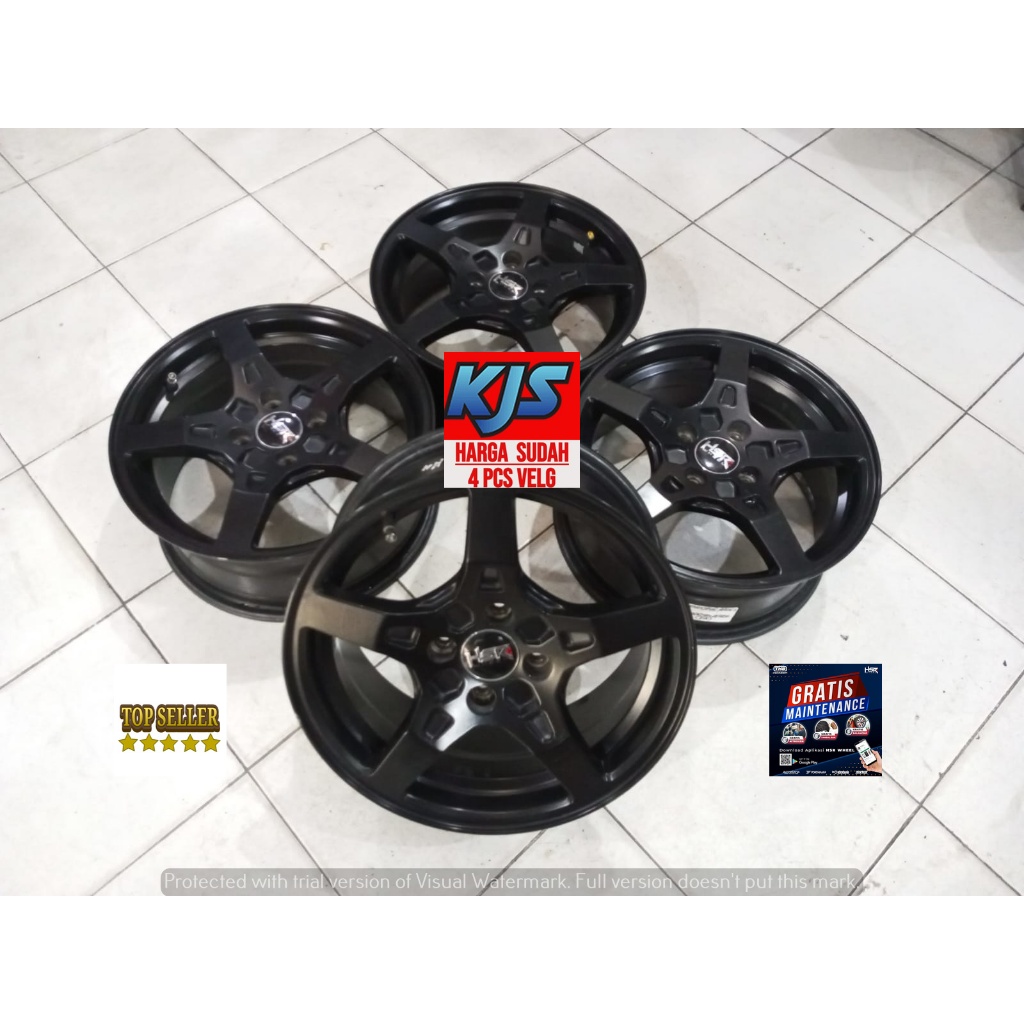 Velg Racing Bekas R15 HSR Pente Pcd 4x100 Ring 15 Buat Agya Brio Ayla Sigra Calya Mobilio Freed Pele