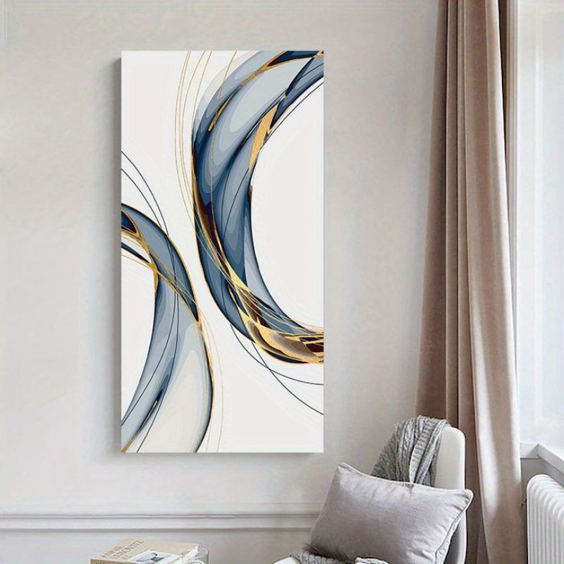 lukisan minimalis modern, include frame, pajangan dinding.