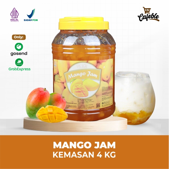 

Mango Jam Selai Mangga Merek Mutiara Gemilang Indonesia kemasan 4 kg