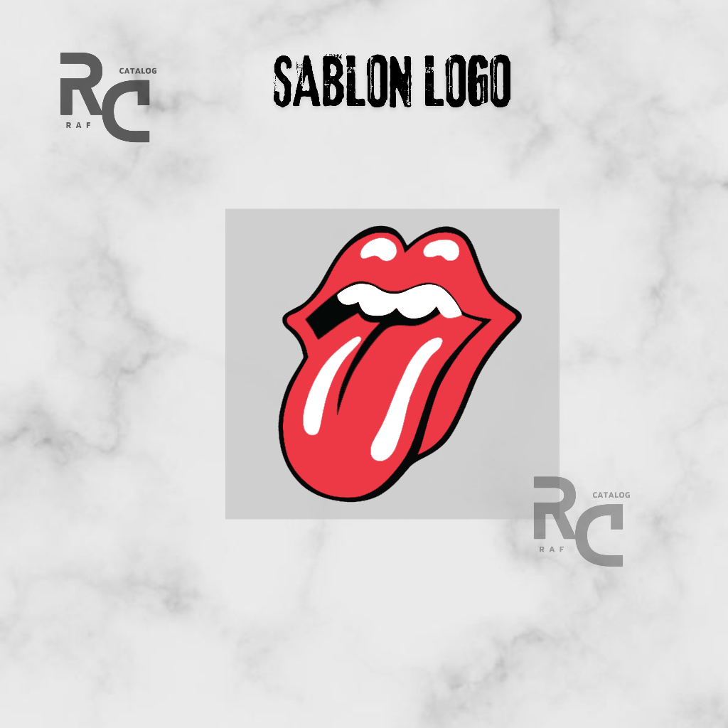 

Sablon Stiker Jenis Sablon DTF Logo Rolling Stones Sablon berkualitas tahan lama
