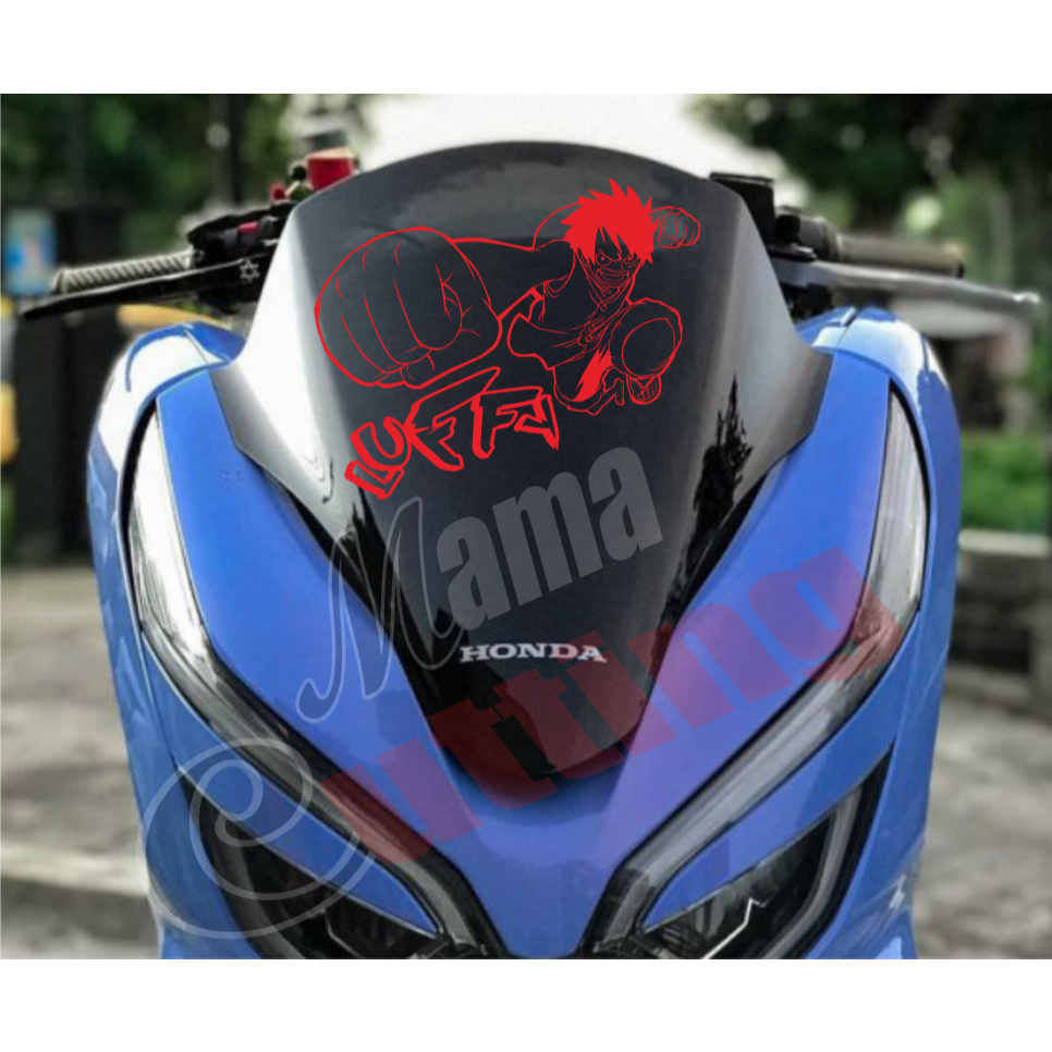 stiker mobil stiker logo stiker anime luffy stiker motor stiker pcx visor