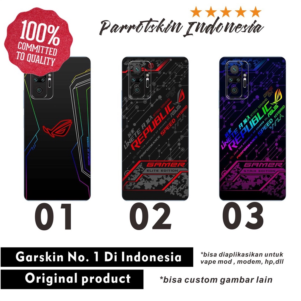 PROMO MENARIK Garskin Xiaomi Poco X3 Pro F1 F2 F3 ROG Style dll