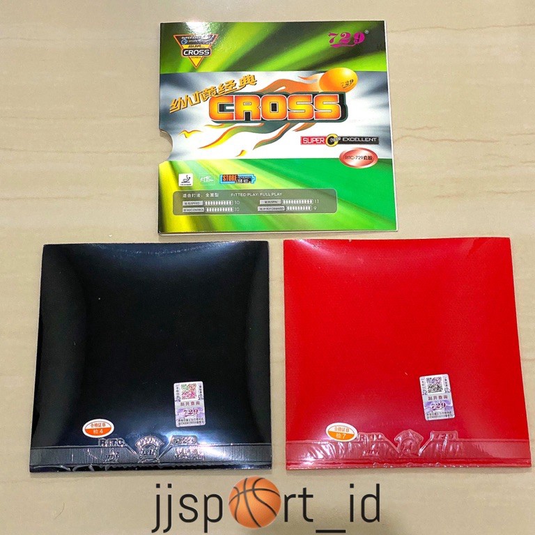 Sangat Nyaman Karet Bat Pingpong Karet Bet Pingpong Rubber Bet 729 CROSS ORIGINAL ISI SEPASANG