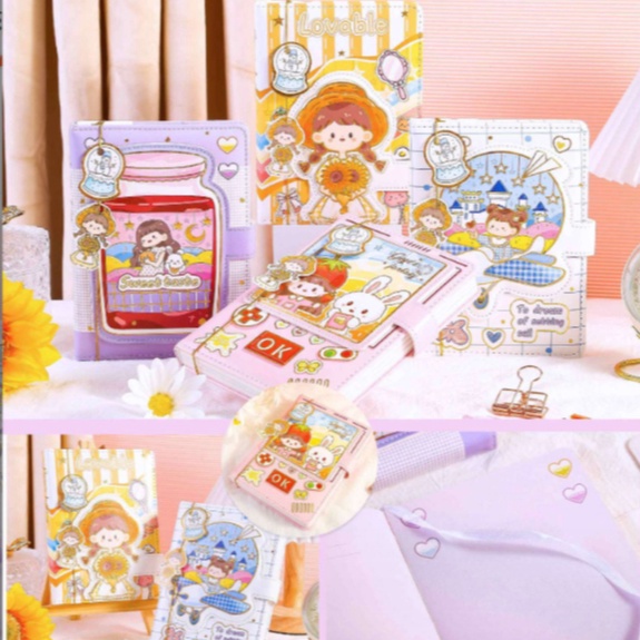 

SPESIAL DISCOUNT Sunflowers Girl Design For Notebook Planner Notebook Premium Design Full Colors Monthly weekly daily Planner