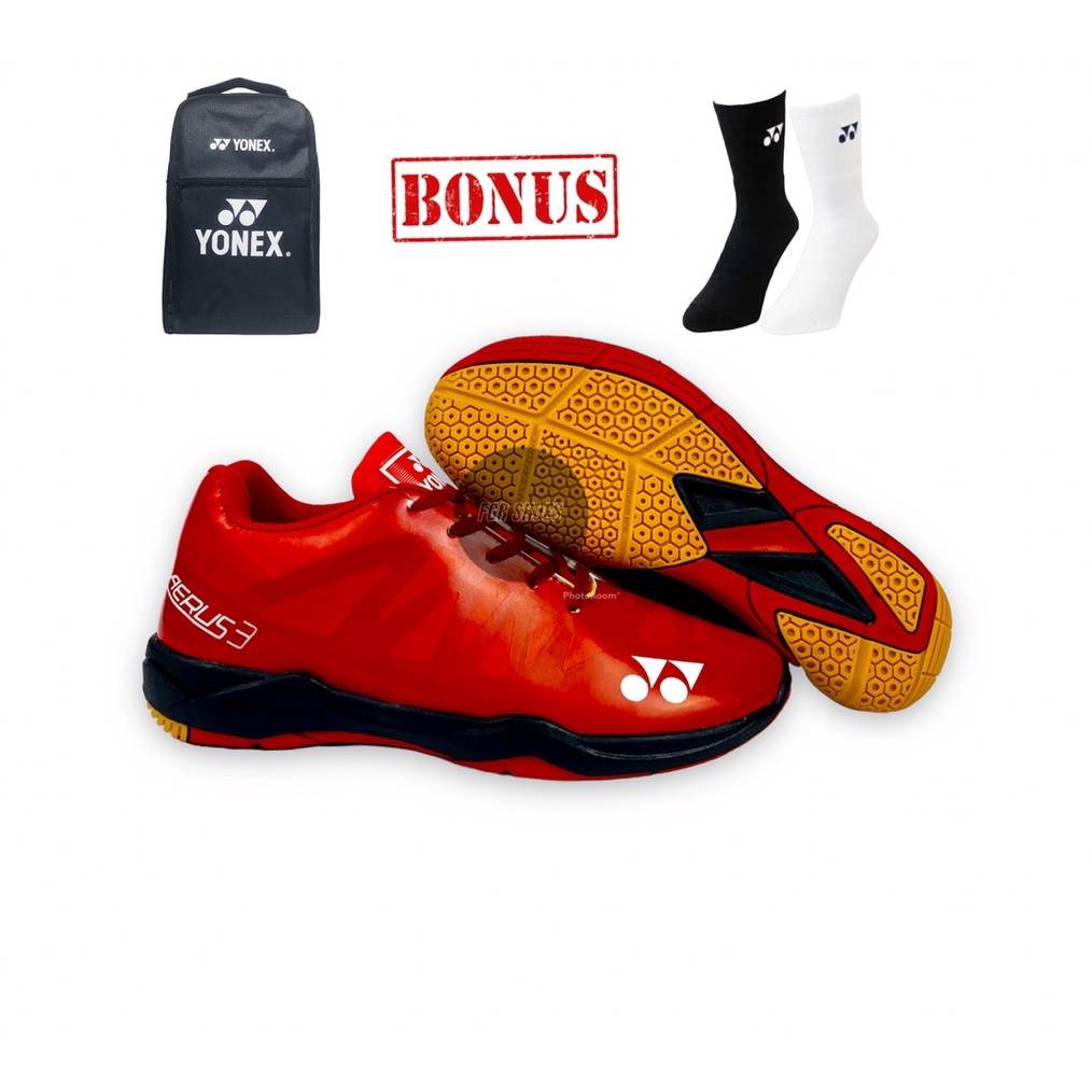 PRODUCT TERKECE Sepatu Batminton Pria Yonex Aerus 3 Karet Anti Slip Sepatu Bulutangkis Yonex Aerus T
