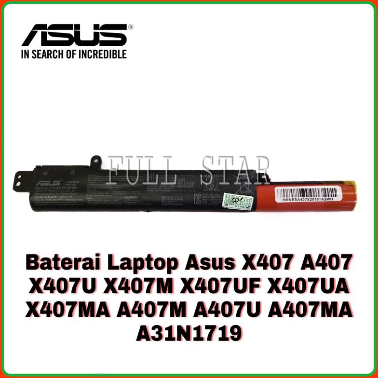 Terbaru Baterai Laptop Asus A47M A47U A47MA A47 X47 X47U X47M X47UF X47UA X47MA A31N1719