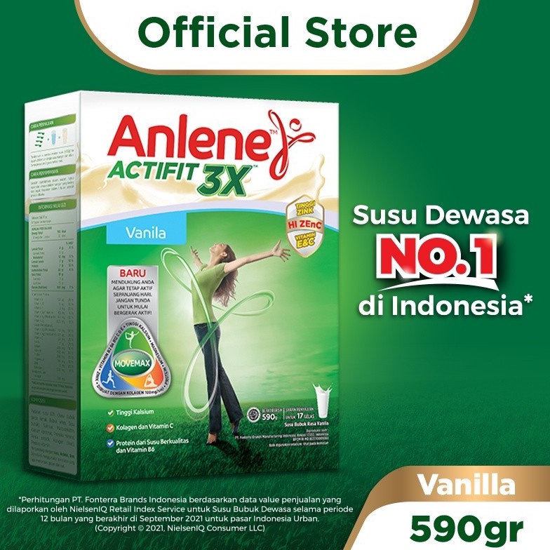 

Termurah Anlene Actifit 3X Susu Bubuk Dewasa Vanila 58g Nutrisi Tinggi Kalsium Untuk Tulang Sendi dan Otot