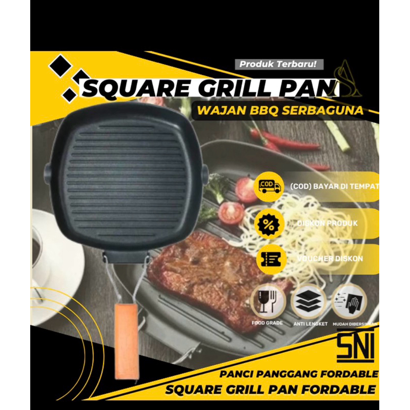 Grill pan | Panggangan roti | Pemanggang Roti | Pemanggang Daging | Panci Pemanggang