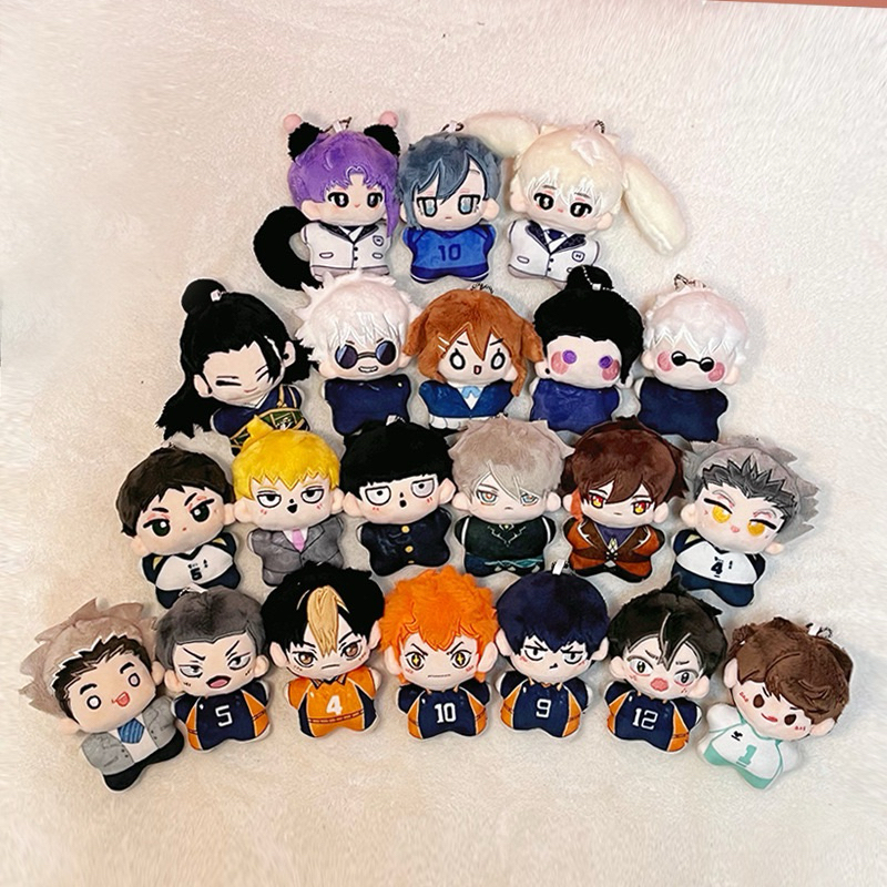 [Po] doll Anime Haikyuu Kotaro Bokuto Akaashi Keiji 12cm BLUE LOCK Plush Jujutsu Kaisen Doll Rin Ito