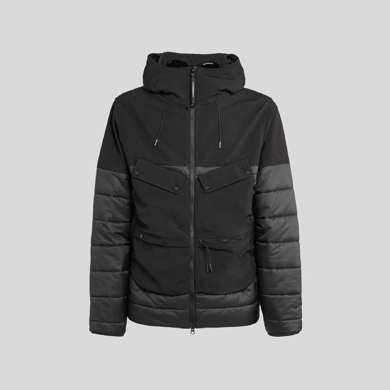CP Company R Mixed Goggle Jacket Original In Black
