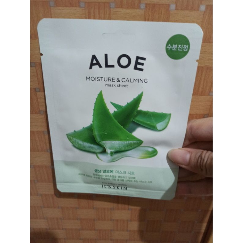 masker wajah korea aloe vera moisture