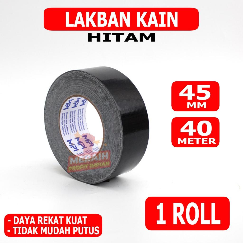 

Lakban Kain MPI Warna Hitam 40 Meter - Cloth Tape Hitam 45 mm x 40 m